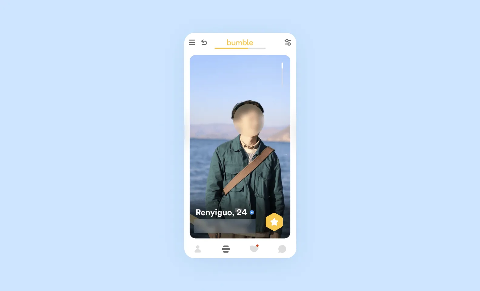 Пользовательский профиль в Bumble