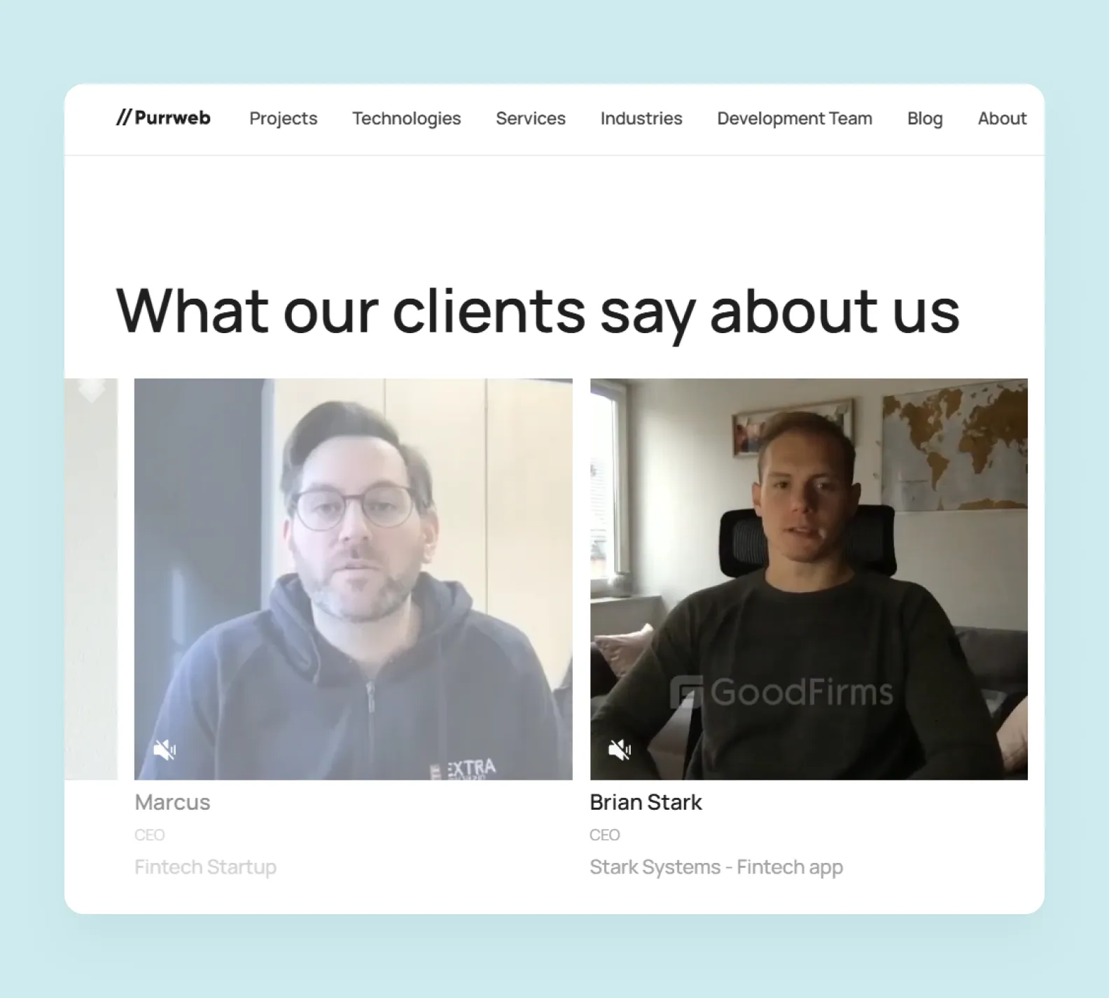 Client reviews of Purrweb