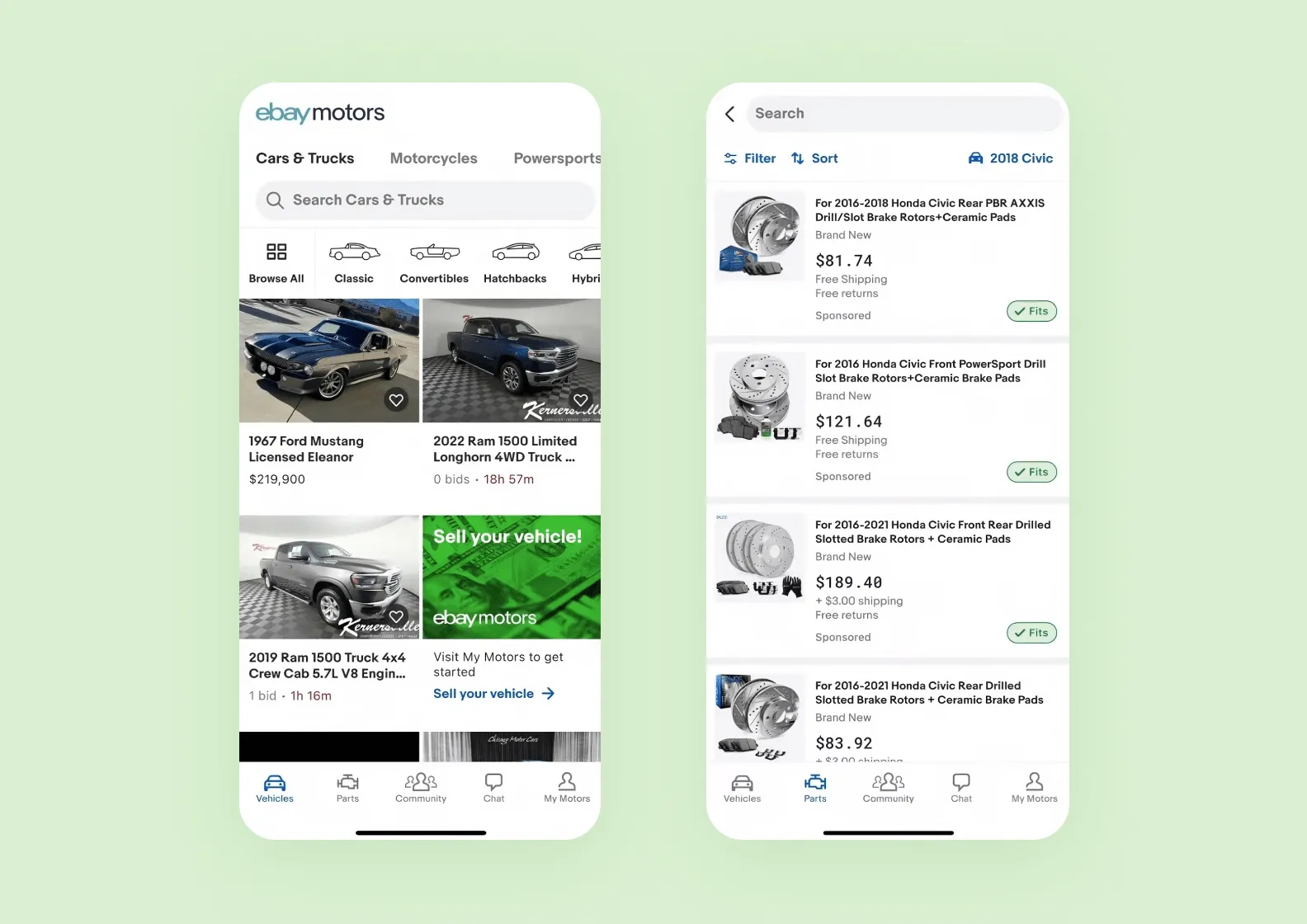 Приложение eBay Motors