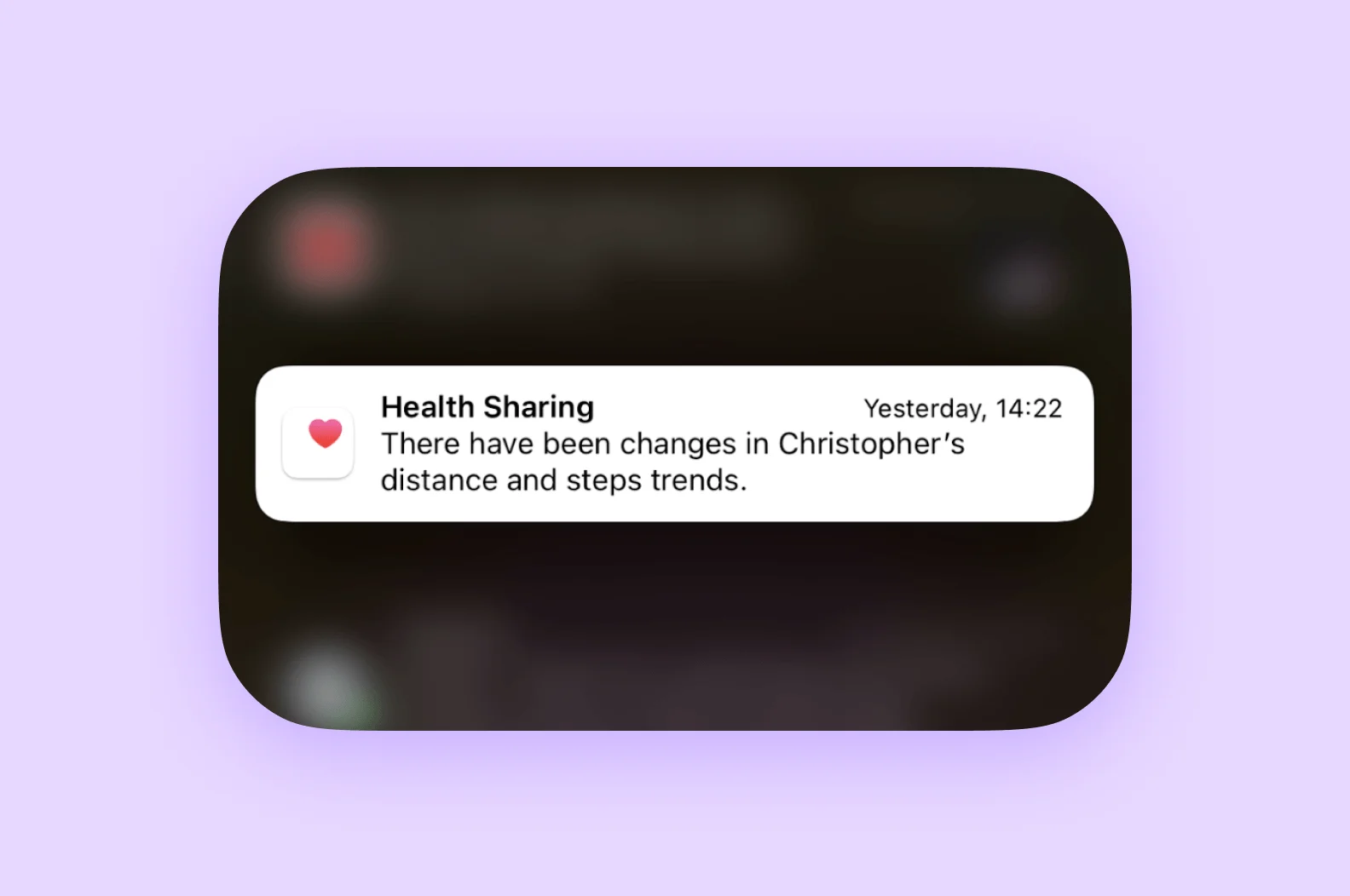 Уведомление в Apple Health