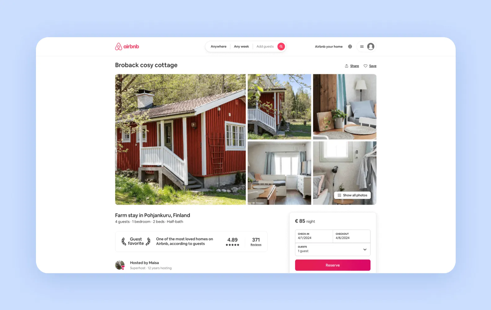 Даже когда мы выбираем жилье на Airbnb, мы используем SPA.