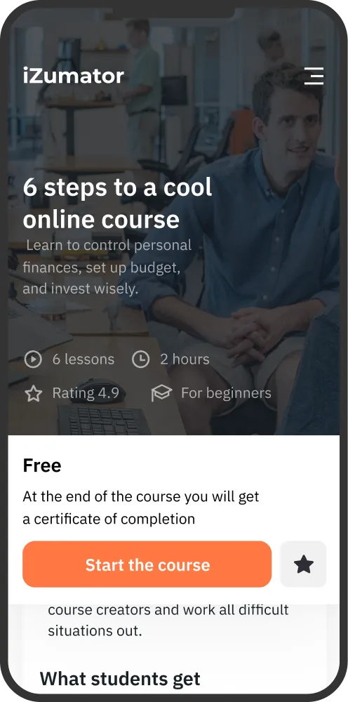 screenshot of the application