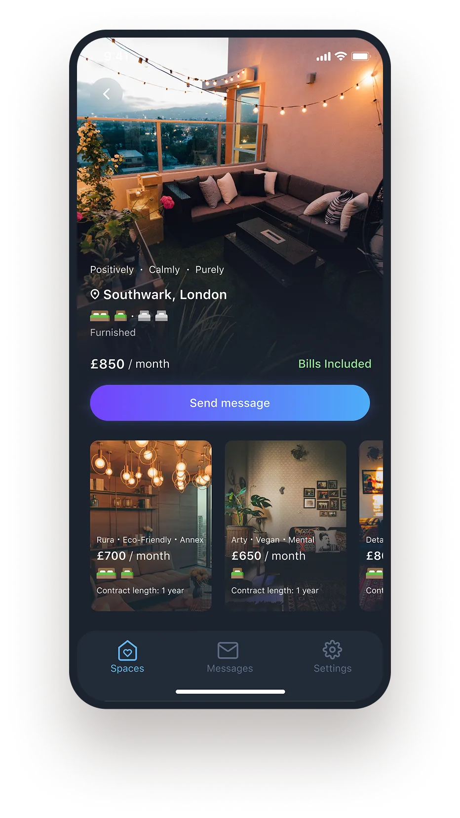 screenshot of the application