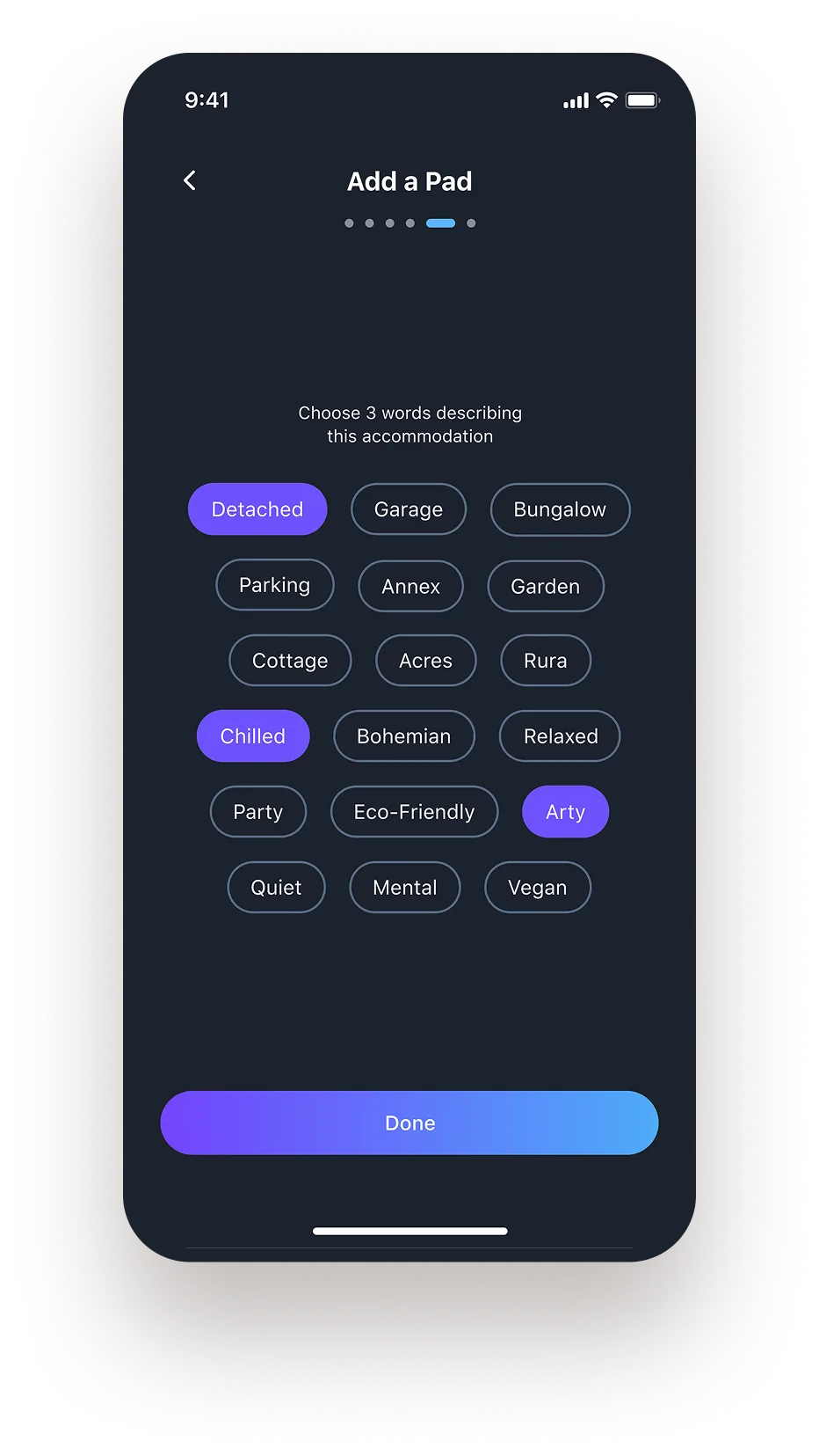 screenshot of the application