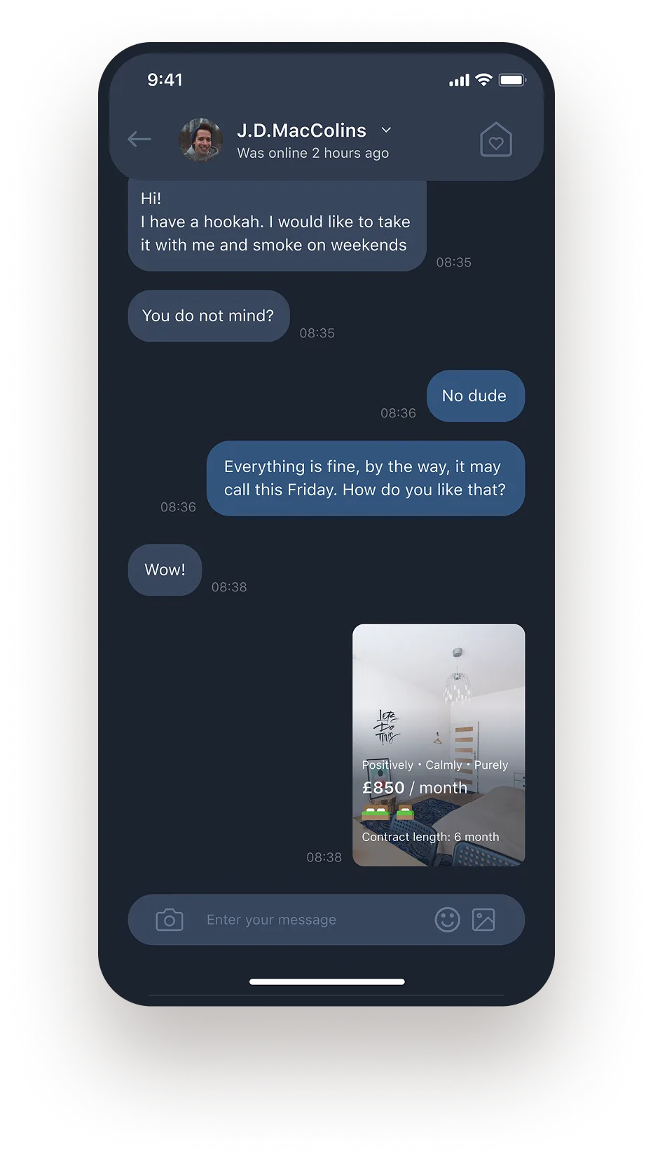 screenshot of the application