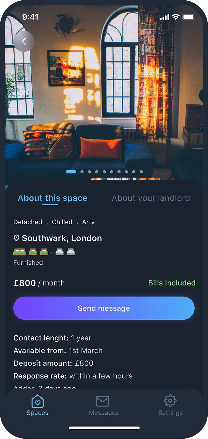 screenshot of the application